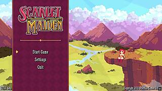 Scarlet Maiden hentai game with strap-on lesbian action and naughty goblin play