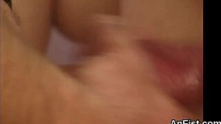 Horny lesbian peaches gaping and fist fucking buttholes!