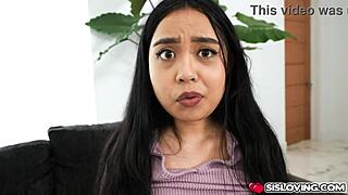 i'm luna mills, stepsister caught masturbating as pornstar