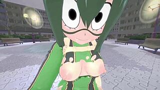 Tsuyu Asui Fucking in Park POV