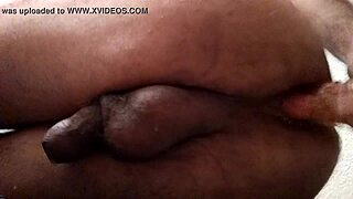 she uses anal toys for intense masturbation