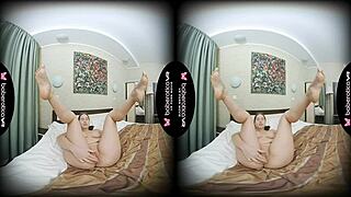 i'm amalia davis, masturbating solo at home in vr, feeling so erotic and shaved