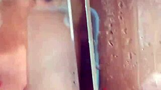 lady raex in a hardcore shower scene, bent over for wet fucking