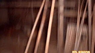 Ed Junior fucks a young girl without condom in the henhouse