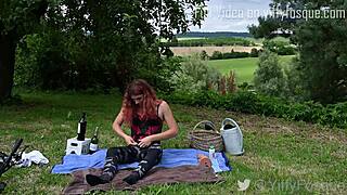 i got my ass fisted outdoors with that huge toy