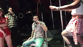 Can You Handle This Lesbian Striptease With Nicoly Mattos And Her Friends?