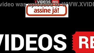 feeling thrilled as pizza guy arrives in towel for full video