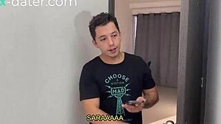 my stepbrother found me on sex-dater and i make him keep quiet - sara blonde