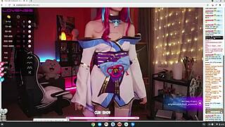 I can't believe how hot this cosplay slut looks getting nude for me in hentai style.