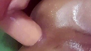 tight shemale says, 'watch my huge dildo play'