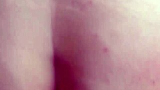 White BBW Bent Over in Doggystyle Position Receives Cumshot