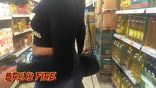 She was out doing some shopping in the public area