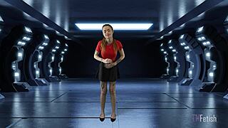 female robot interview malfunctions with jasper reed