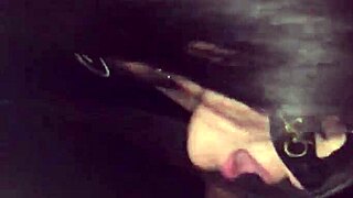 Teen 18+ Sucks Cock Through Gloryhole Intensely