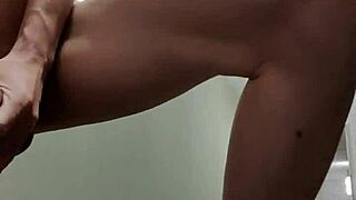 nude wank in hallway, bare and intriguing