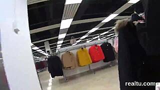 czech nympho seduced in mall pov fucked!