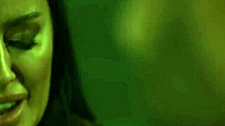 Gorgeous lilly bell interacts with office man in a professional setting