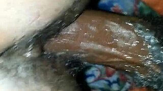 Doggystyling the wet ebony pussy