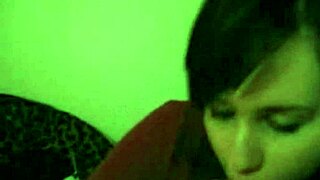 teen gives hot blowjob and swallows