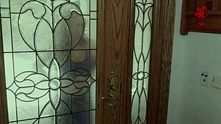 lena paul's phone dies during jog, leading to hot lesbian action with katy jane