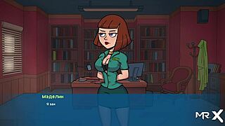 Hey, check out this cartoon teen giving a blowjob before the show, with some masturbation fun thrown in.