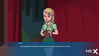 Hey, check out this cartoon teen giving a blowjob before the show, with some masturbation fun thrown in.