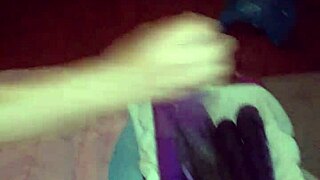 Velvet Rain, milf wife, loves huge toys from behind while squirting hard