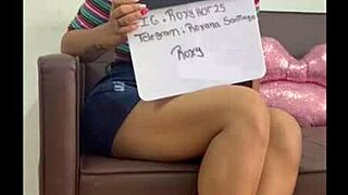 i-i'm rommy hot in casting, riding cowgirl behind scenes