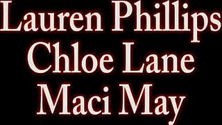 lesbian threesome with lauren phillips and maci may 😍