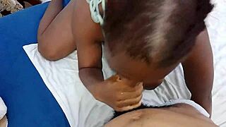 this exotic stepsister is proving she's a busty slutty ebony babe sucking like crazy