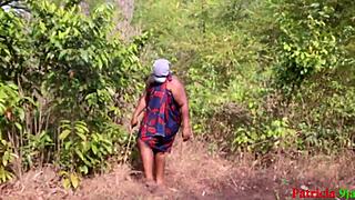 milf gets fucked in the bush 😏