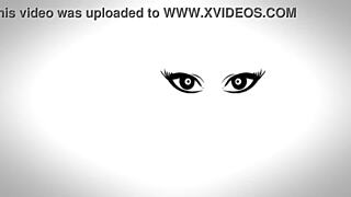 sweet babe rubs pussy, shows big tits in lingerie 😍