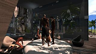 nikki takes that big black cock in a wild gangbang