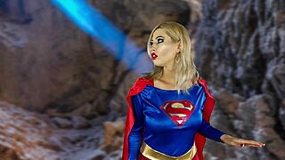Superwoman in Cosplay Sucks and Fucks Hunter Deep.