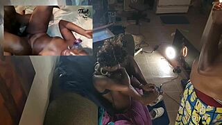 screwed amateur ebony mama in hardcore pov action