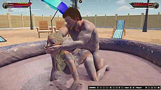 Ethan vs Kelsey naked fighter 3D.