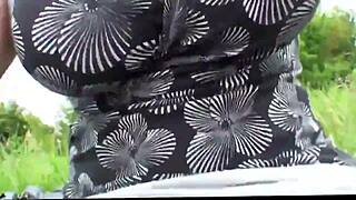 Danica Collins teases with outdoor flashing on JustDanica.com. What a bold show!