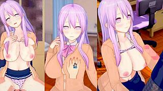 In This Hentai Game, Chinko Kokoro Gets Her Huge Tits Rubbed Intensely