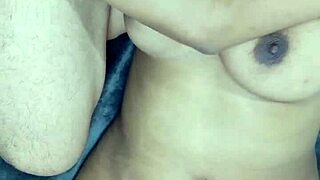 girlfriend surprises coworker with passionate encounter, leading to intense release