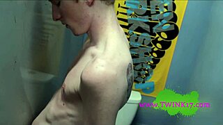 A gay anal model gives his monster cock a blowjob