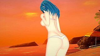 Dragon ball - maron and videl lesbian adventure with maron solo masturbation