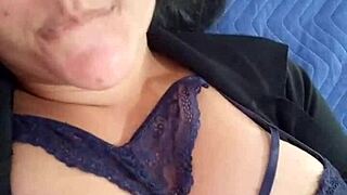 Prostitute shows her wet pussy dripping with cum, inviting you to taste it all night long