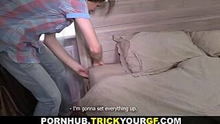 Trick Your GF - Shameless Teen 18+ Bitch Gets Pussy Drenched in Cum on Tube8!