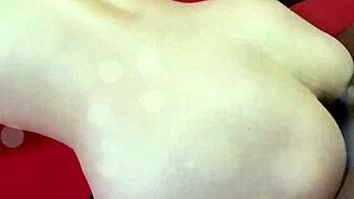 Santa's little helper bent over takes black cock with deepthroat and cumshot