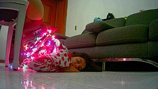 Xmas girl tied up and rough fucked on christmas eve, not by santa 😈 teaser