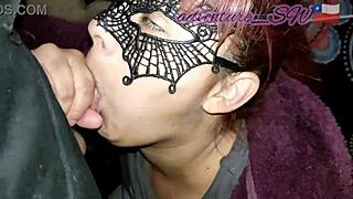 Compilation of extreme throats for this hotwife chilena