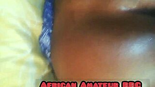 Beautiful mature african amateur sucks big black cock