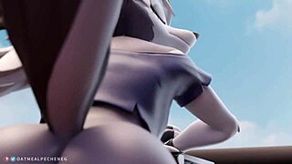 loona from helluva boss is riding that furry ass in pov style, anime fun