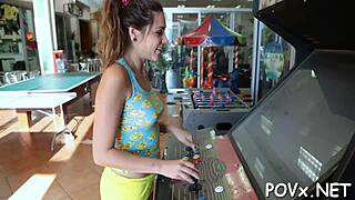 Erected Dong Penetrates Bald Cunt with Sloppy Hardcore POV Action