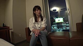 yo, check this shy japanese babe lickin’ a monster cock in a homemade vid!
